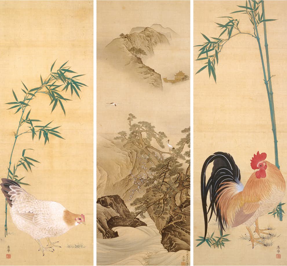 国宝 雪松図と花鳥（三井記念美術館）｜美術手帖