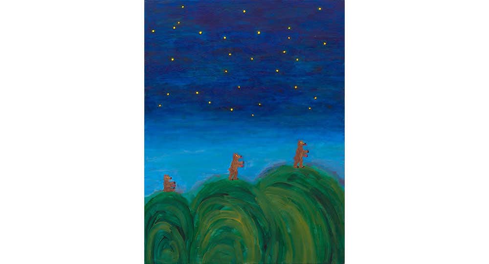 三沢厚彦 painting 2022-45 アクリル キャンバス 作品（三沢厚彦