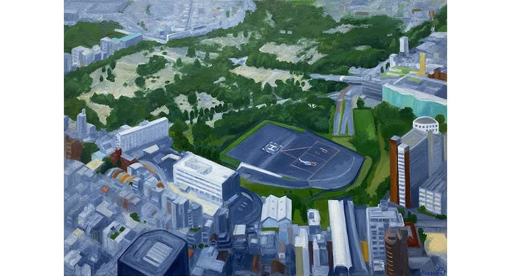 石垣克子「基地のある風景III 」（eitoeiko）｜美術手帖