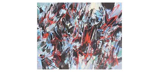 黒田克正『おんな』1979年7月作 ギャラリー取扱作 油彩 抽象画 原画 S25 黒田克正展「今、ここにあるということ」（ギャルリー東京