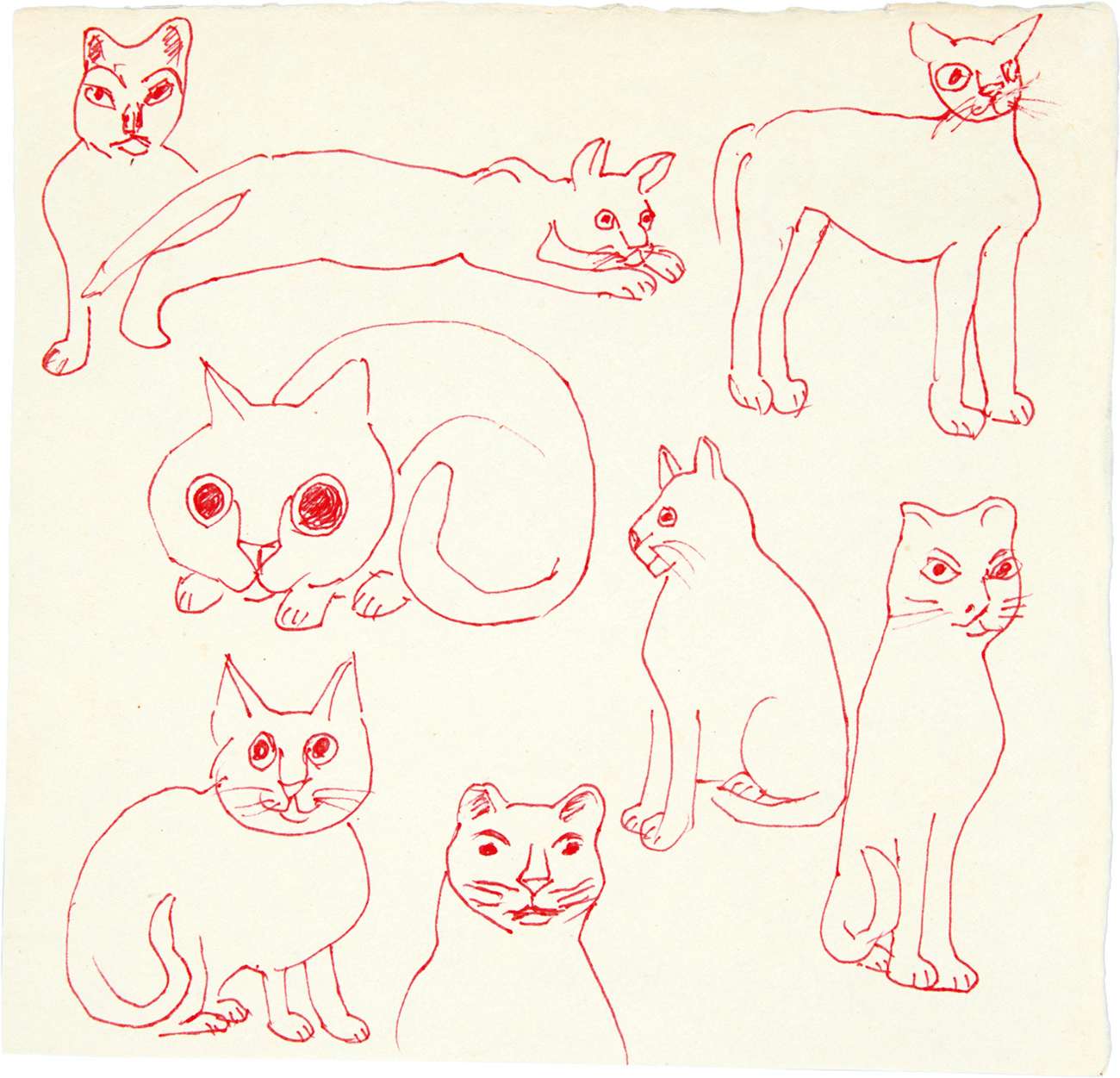 猪熊弦一郎展 猫たち（Bunkamura ザ・ミュージアム）｜美術手帖