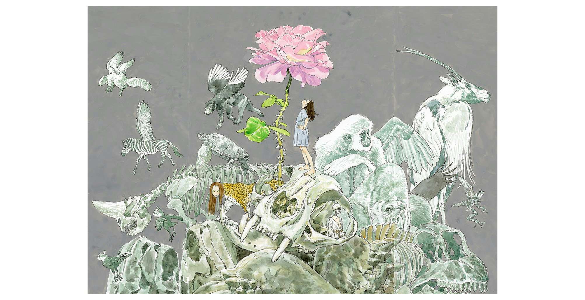 絵画　花 FLOWERS (BLACK AND WHITE) | Andy Warhol（アンディ