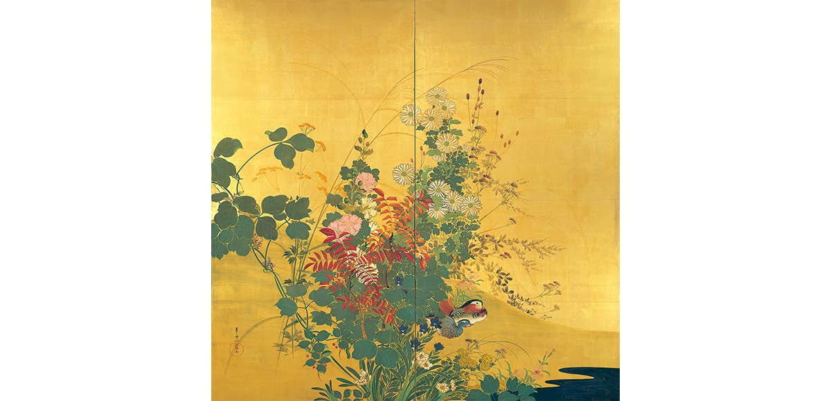真作】絵画 粛粲寶 日本画（色紙） 仙童椿花 孤高の画家 名品 S115 日本画