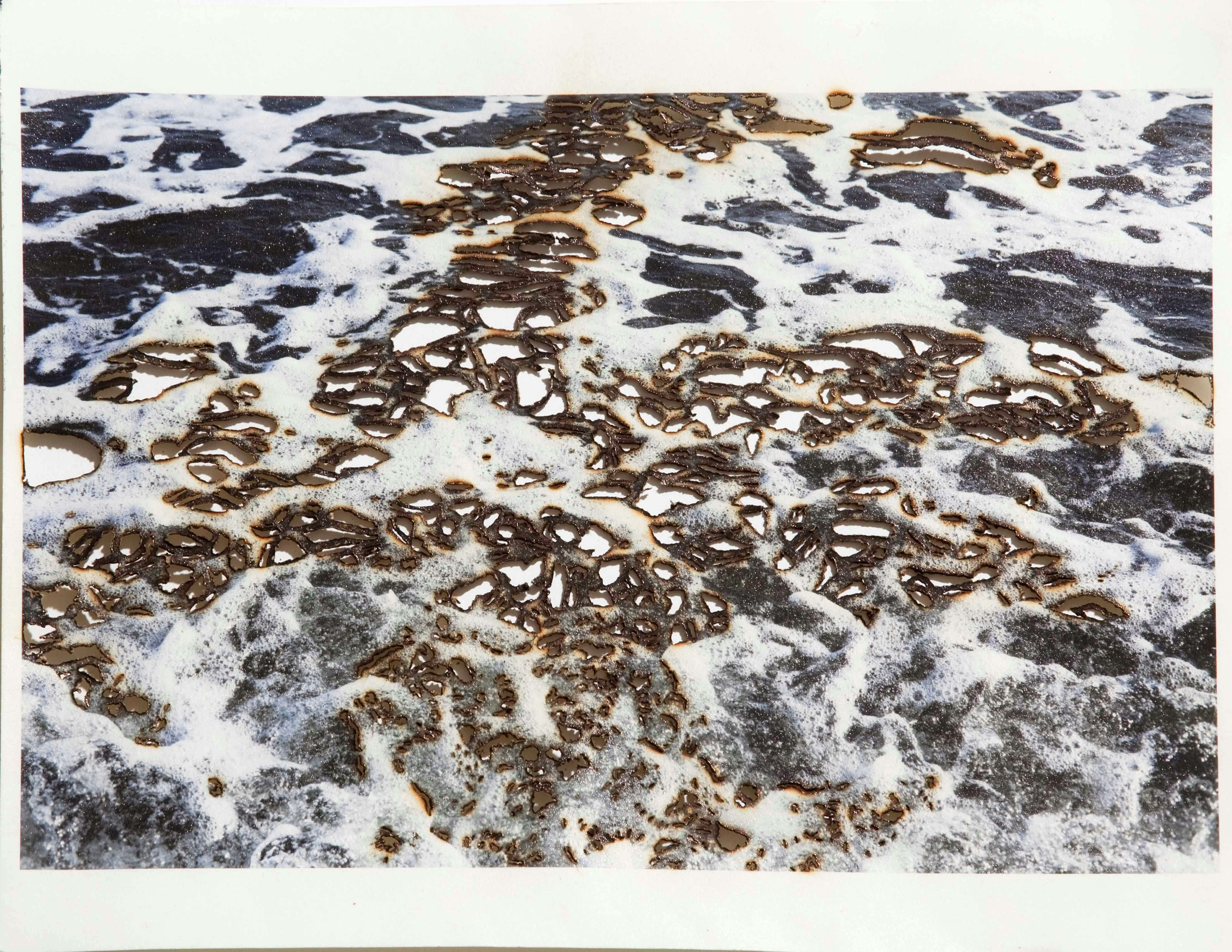 絵画 「気」サブタイトル「多幸の樹」 Abstract Artwork with Trees and Fog