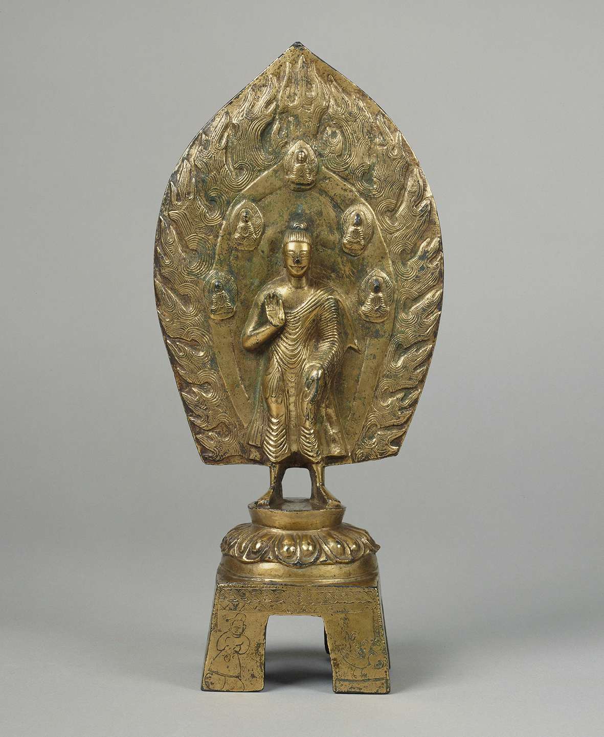 3番目の惑星 仏教美術 古鉄 武人像 人物像 置物 M R5206 - 美術品