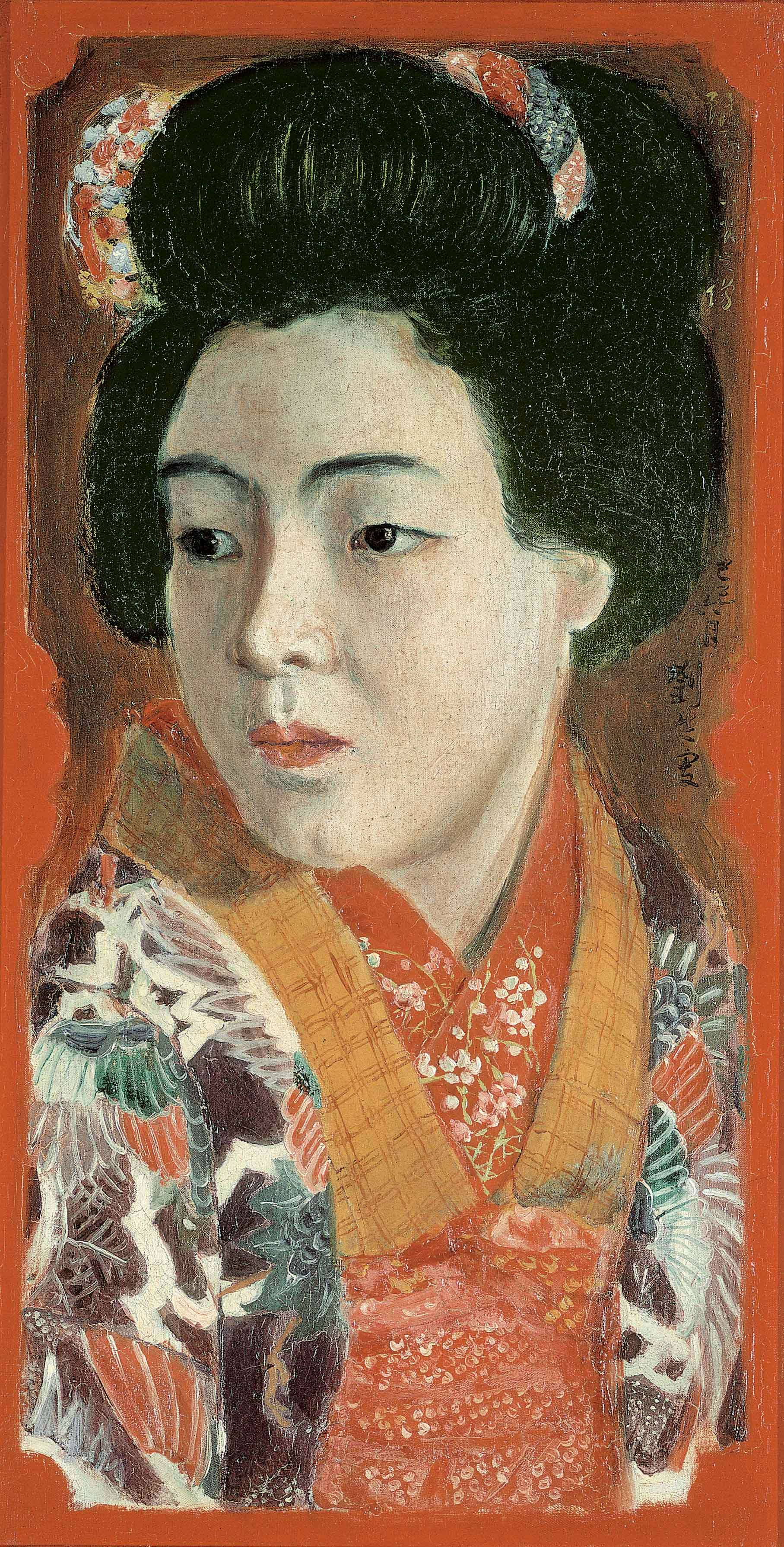 麗子之像 （岸田劉生展麗子之像 1922年11月2日（1925年1月14日