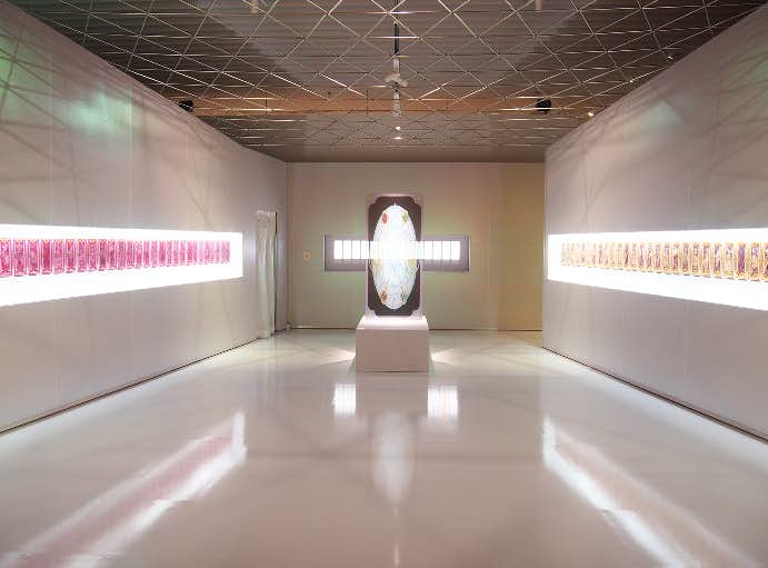 ギャラリー 展示台 この2018年の外苑前トキアートスペースでの個展に展示した