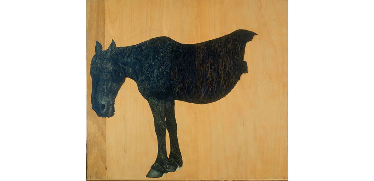 神田日勝 吉田傑ダンボール アート 飛び出す 半身の馬 神田日勝記念美術館 美術手帖