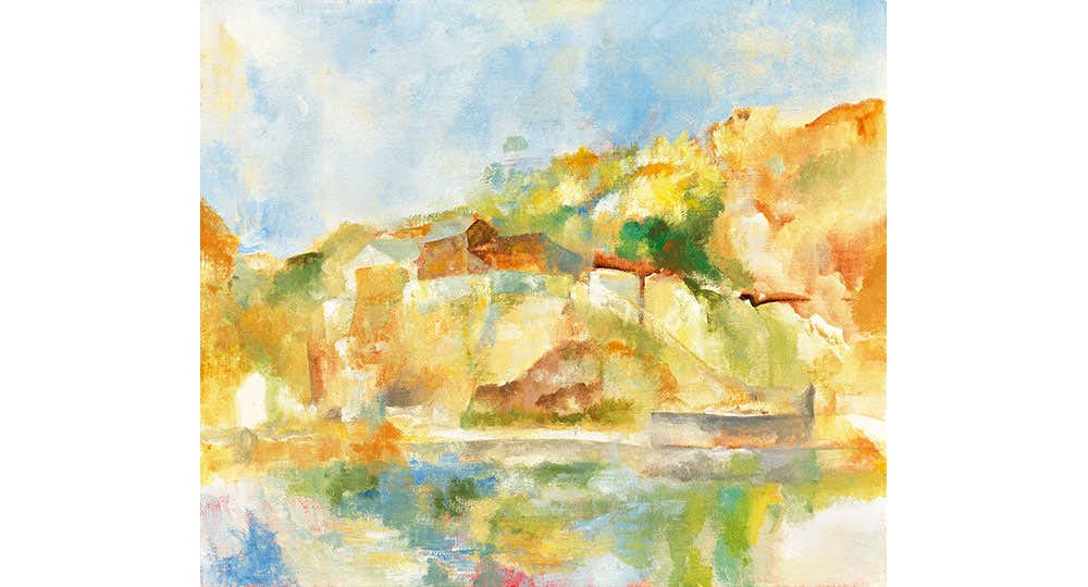 水彩画「雨の上野公園」 水彩画「雨の上野公園」
