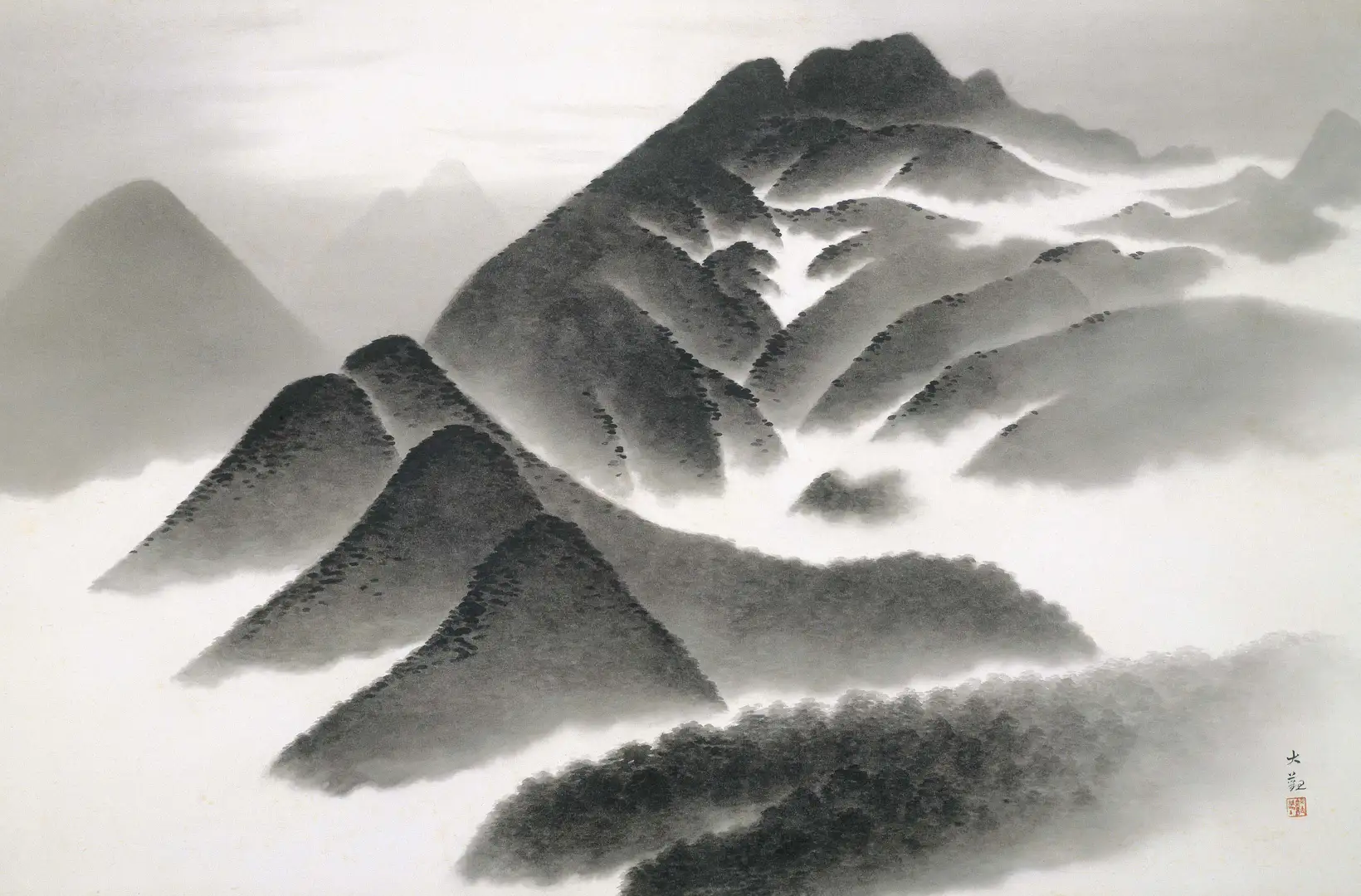 横山大観の全貌 足立美術館 新館 美術手帖