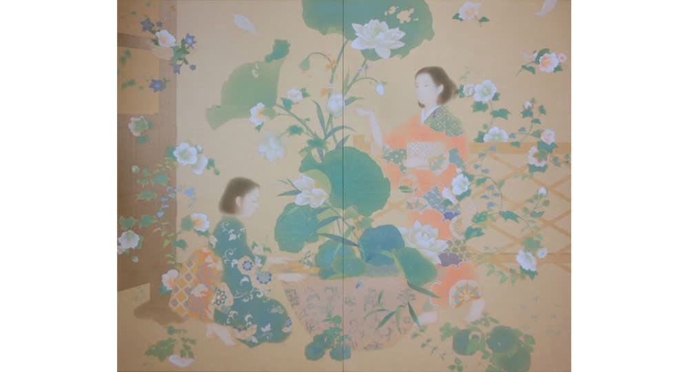複製画・デジタルシルクスクリーン「畏敬・畏怖」 25号 – 草場一