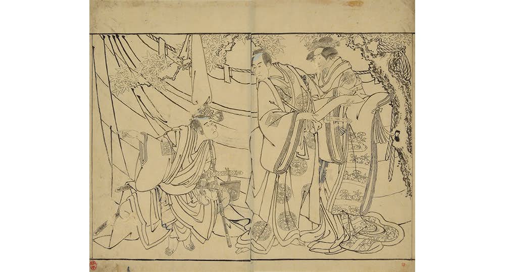 真作 新谷琇紀 1974年作 肉筆デッサン画 素描 ペン画 神戸の