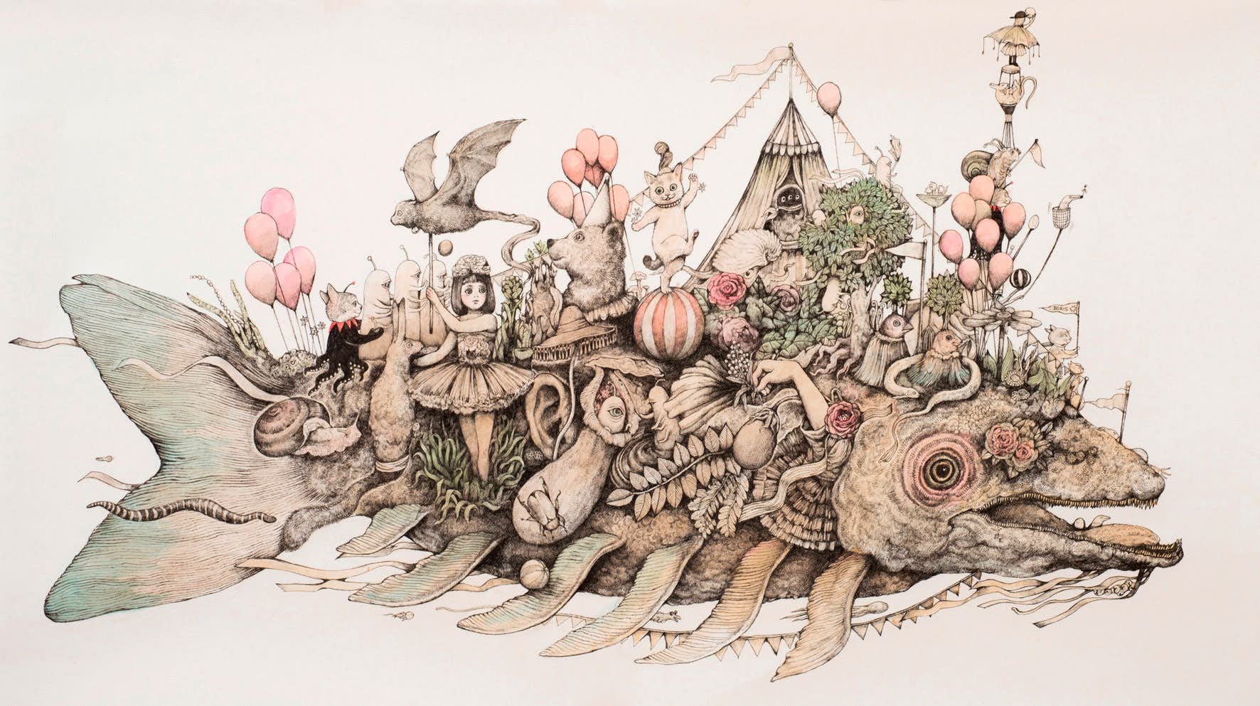 ヒグチユウコ展 CIRCUS（サントミューゼ 上田市立美術館）｜美術手帖