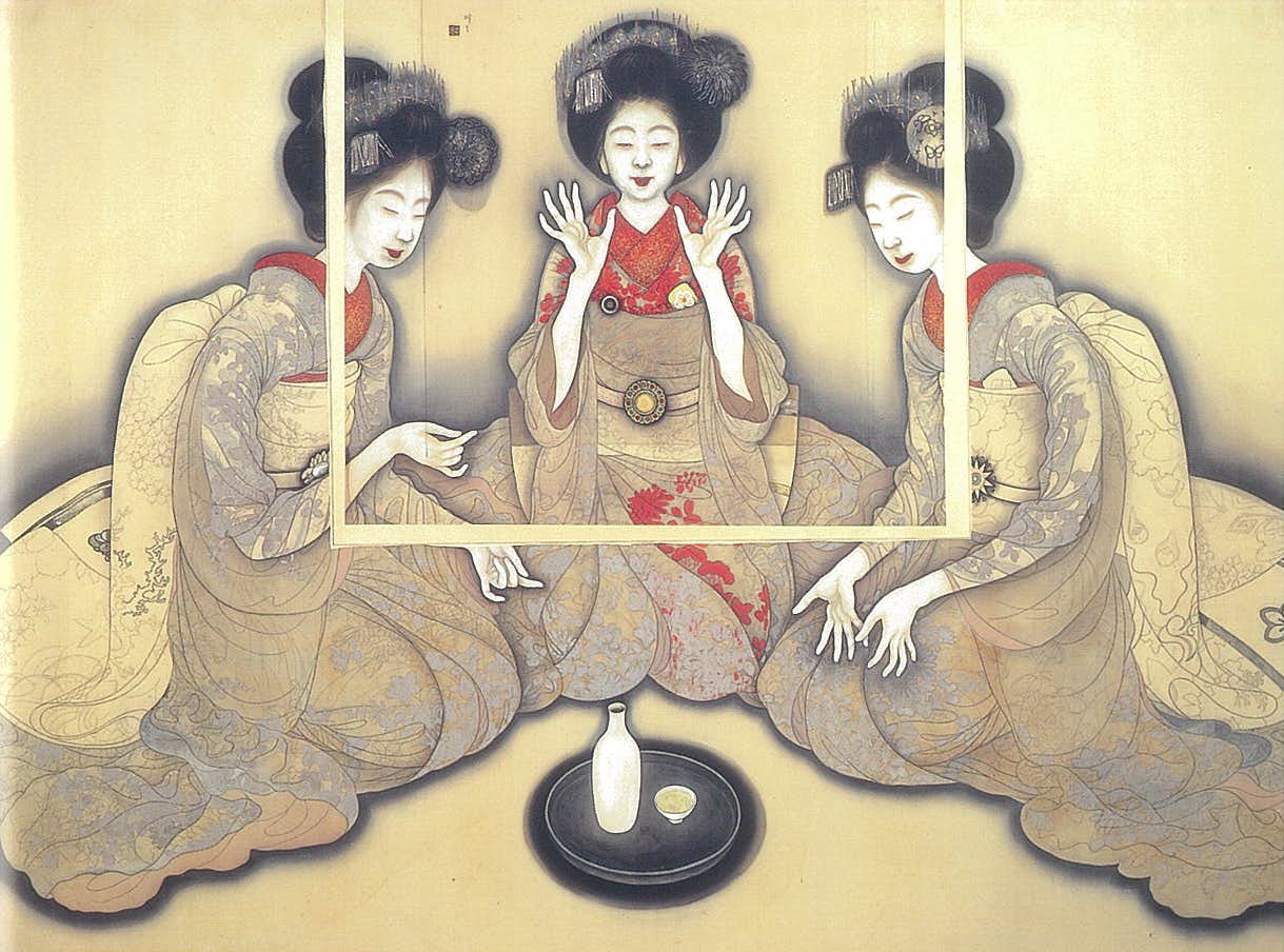 岡田為恭 童部弾琴読書図 彩色画 国宝近世日本の名画から 集英社 近代日本画の歴史」古田亮 [角川ソフィア文庫] - KADOKAWA