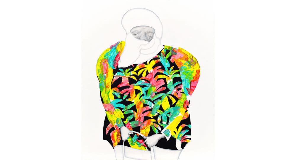 3213）中島イソ子　F0号油絵　「バラ」沖展会員、沖縄女流美術家協会会長 琉球の横顔」 アーティスト紹介：中島イソ子 | 沖縄県立博物館