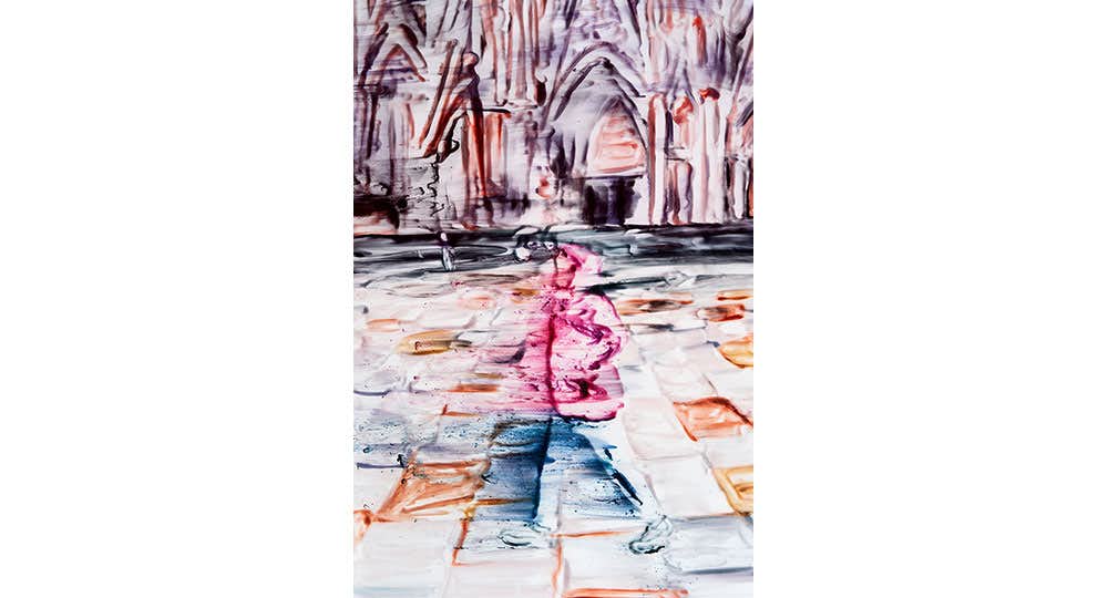 糸大八　大きく咲く　絵画4号 糸大八 大きく咲く 絵画4号