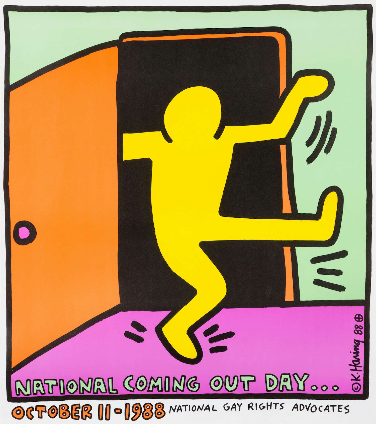 Poster ポスター　Keith Haring キースヘリング \nスウォッチ丸めて発送致します