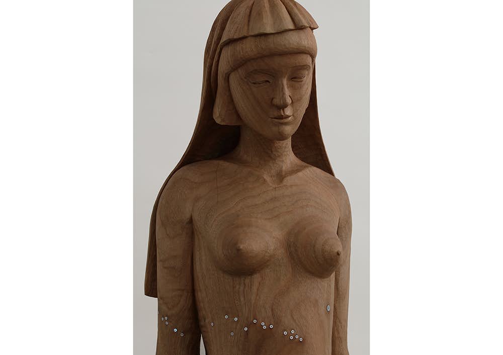 2024格安司　修　～　不思議な雰囲気の裸婦像　飾りやすい小作品です。　～ 銅版画、エッチング