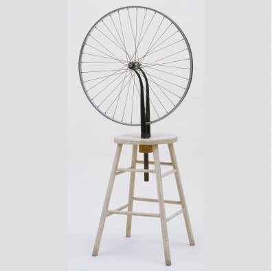 銀座通販マルセル・デュシャン、シルクスクリーン作品、「瓶乾燥機と自転車の車輪の影　（3）」、1967年 Duchamp Marcel レディメイド シルクスクリーン