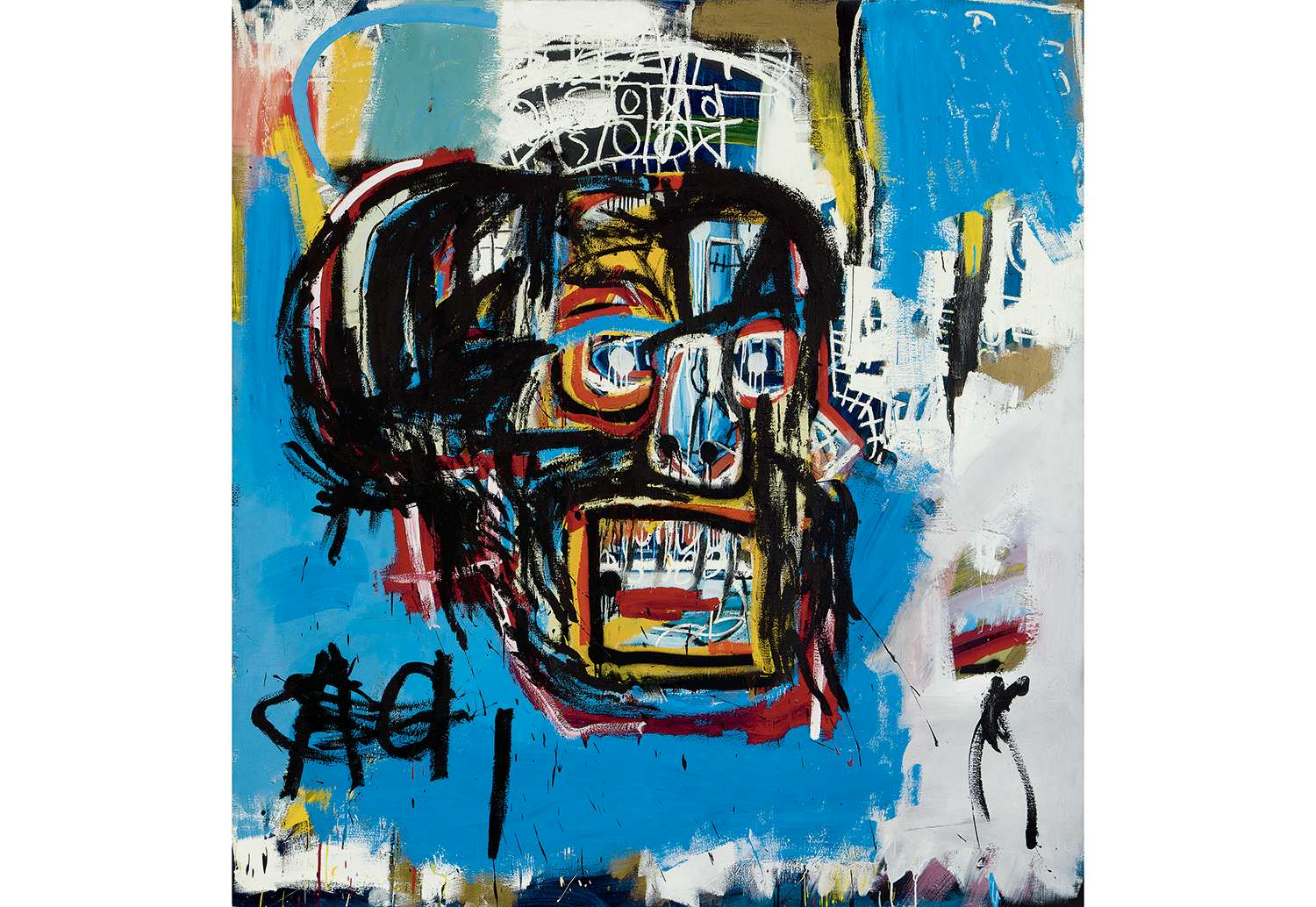 絵画/タペストリーバスキア　作品　Jean-Michel Basquiat　現代アート