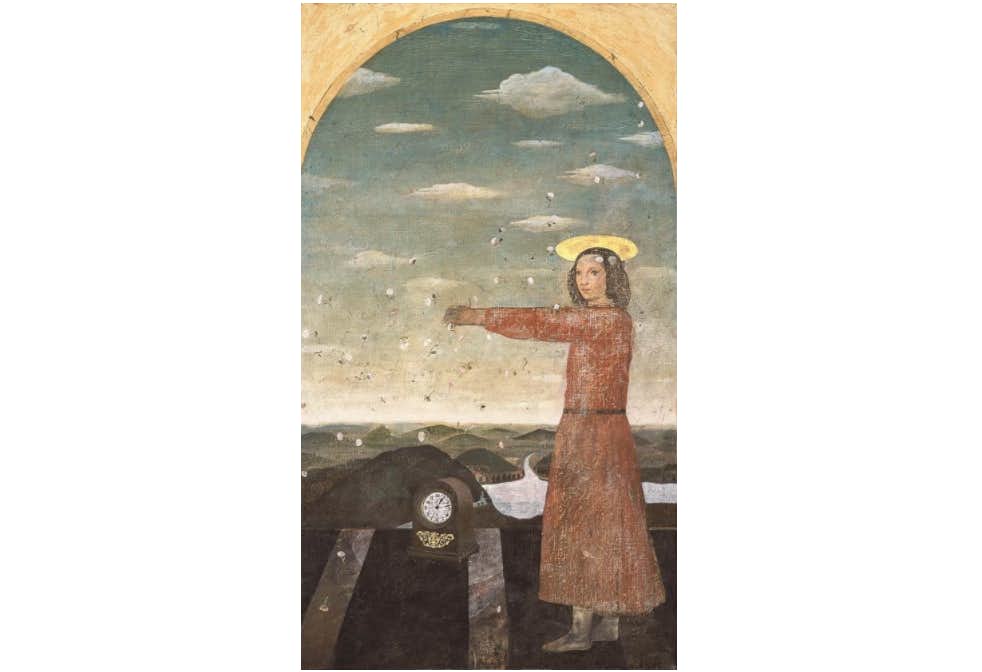 夭折の画家が描く幻想の世界。「没後35年 有元利夫展 花降る空の旋律 夭折の画家が描く幻想の世界。「没後35年 有元利夫展 花降る空の旋律