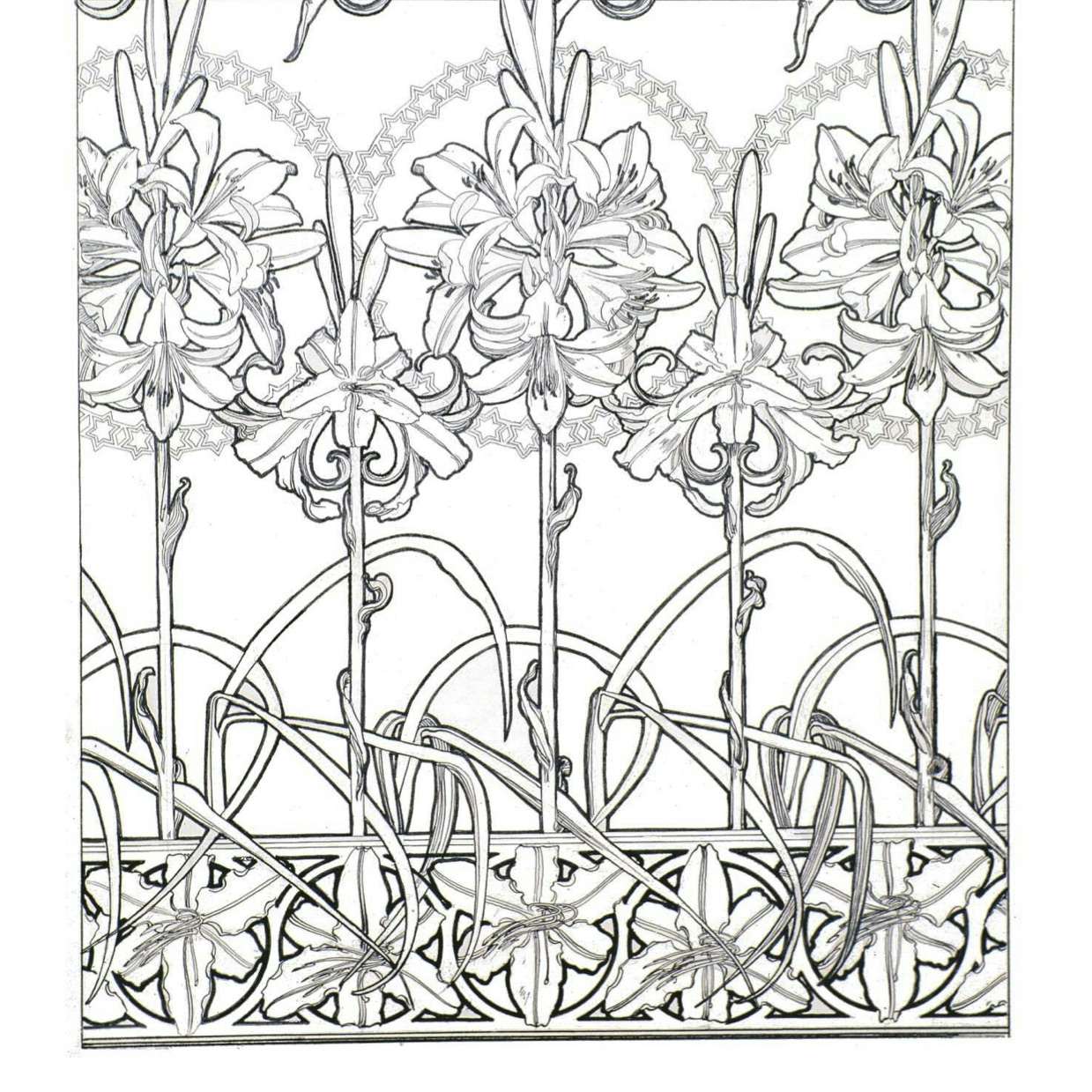 自分だけのミュシャ をつくろう ミュシャ財団が無料で塗り絵を公開中 美術手帖