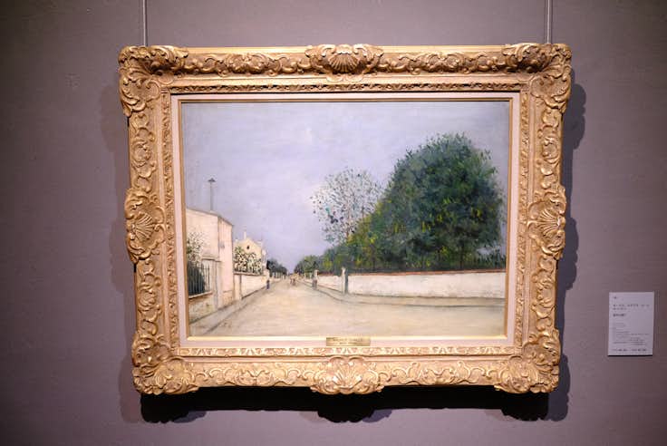 モーリス・ユトリロ、【サンノワ通り】、高級画集画、状態良好、新品高級額装付 モーリス・ユトリロ 「サン・リュスティック通り」 | | アトリエ
