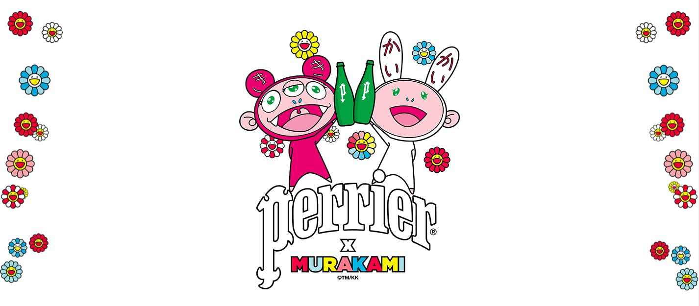 交換無料 ペリエ 村上隆 デコボトル 12本 perrier カイカイキキ ad