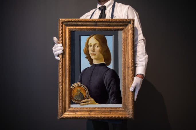 ボッティチェリの肖像画、約96億円で落札。オールドマスターの