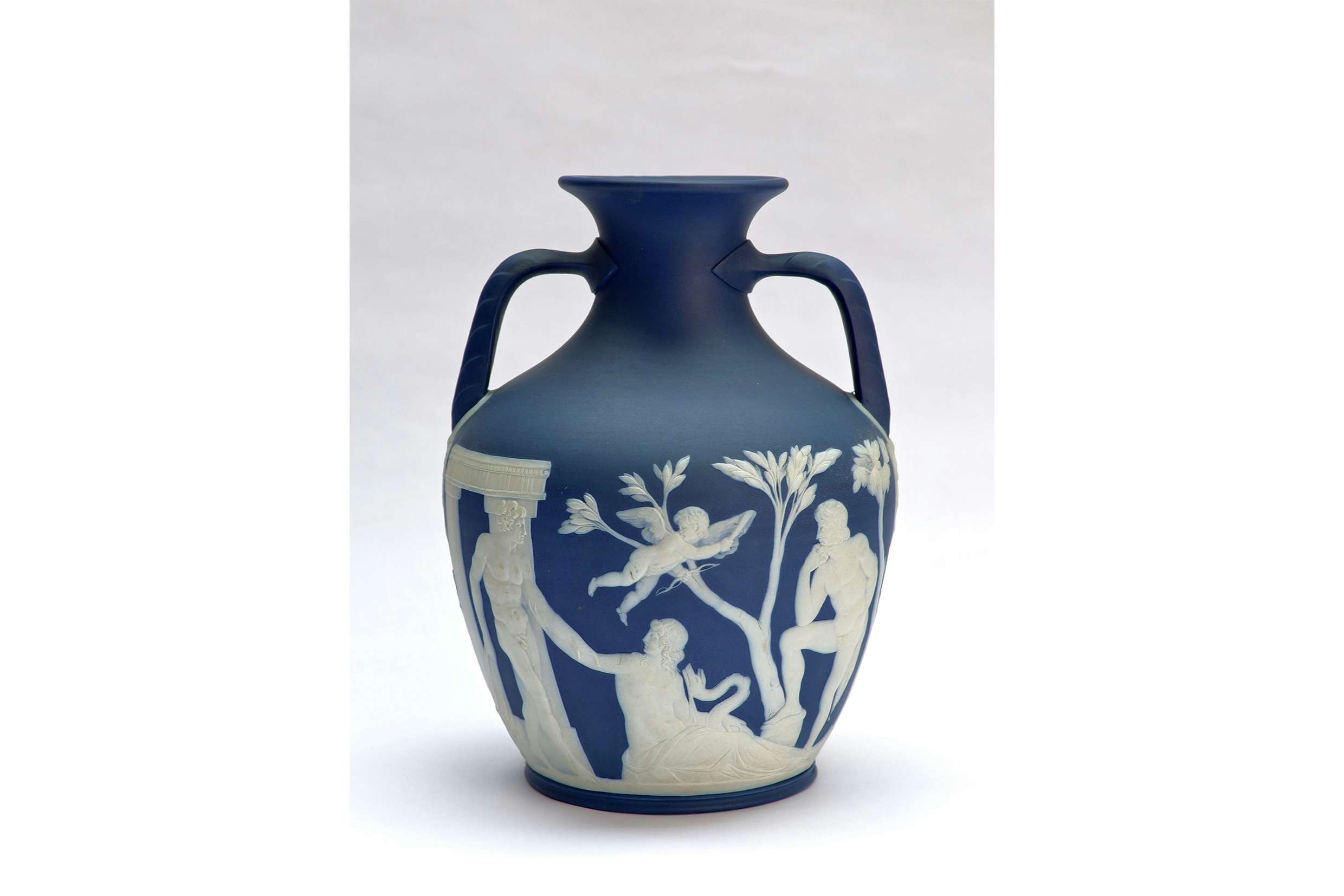 WEDGWOOD 高さ23㎝ ポートランドの壺 - 花瓶