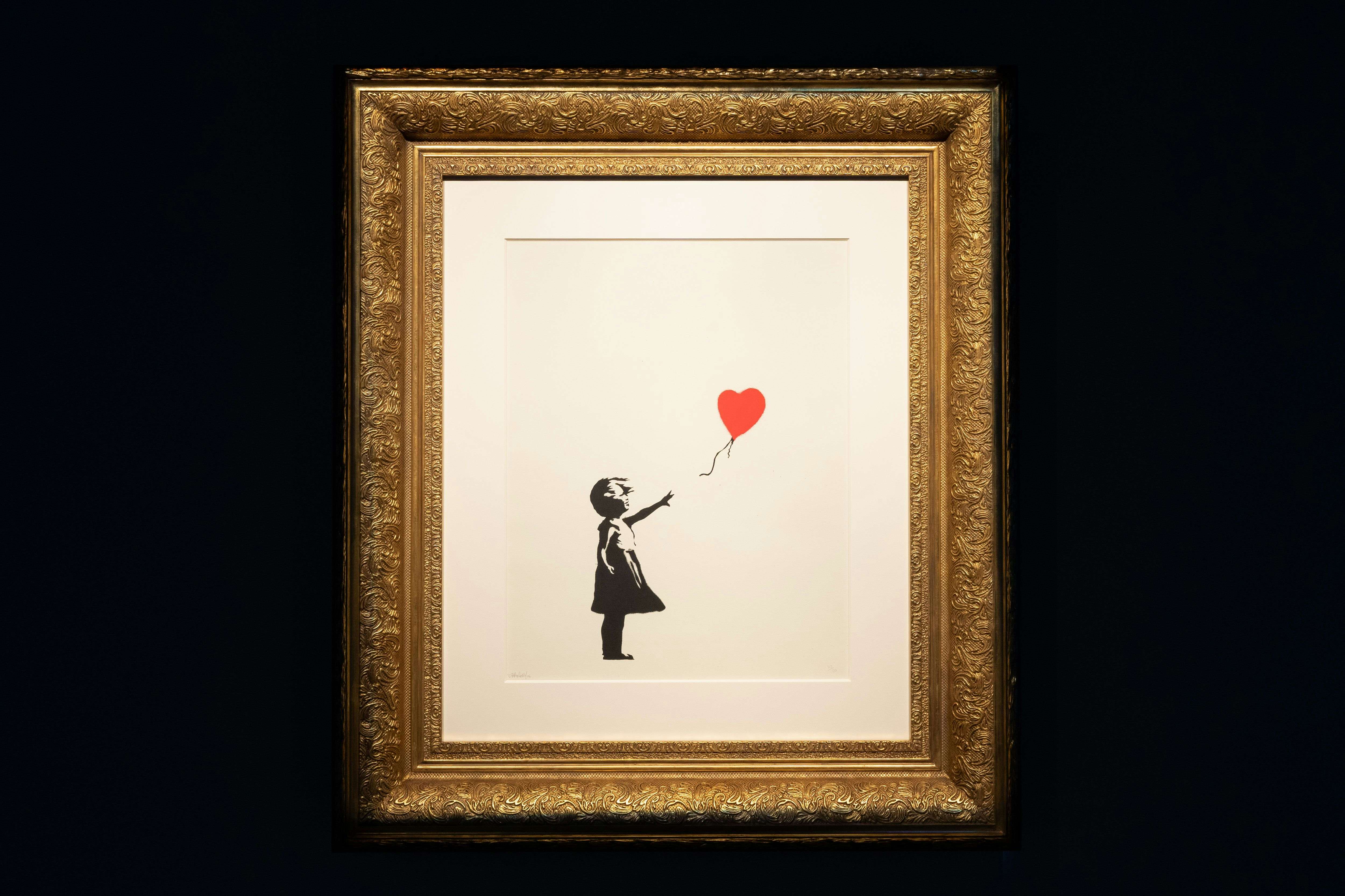 バンクシーの《風船と少女》を展示。「世界一小さな美術館@GMOデジタル 