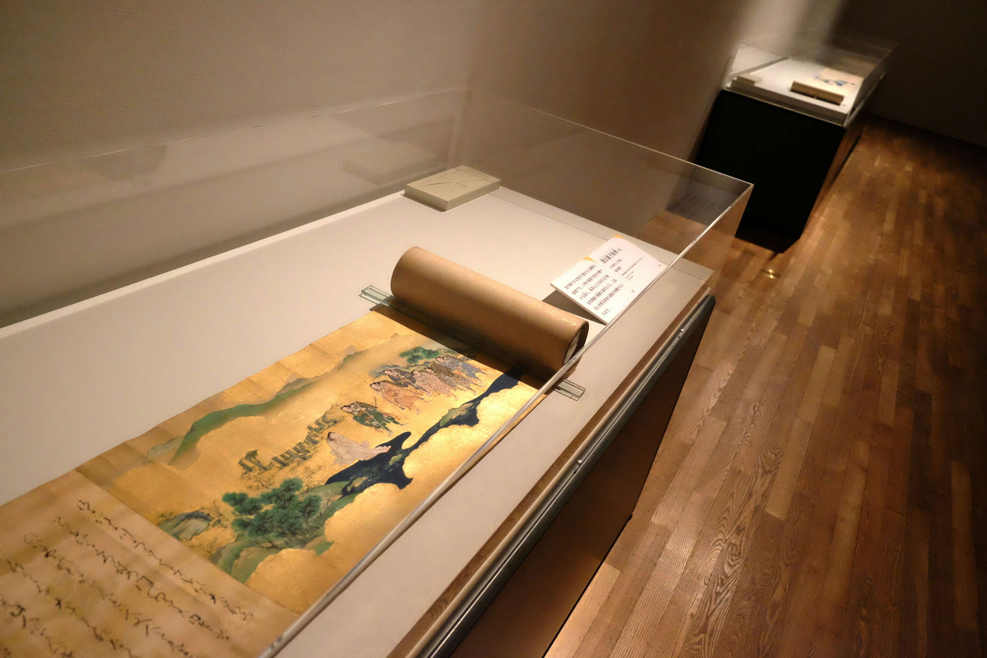 物品 屏風 源氏物語 絵画 書画 置物 インテリア 日本 工芸品 美術品 C