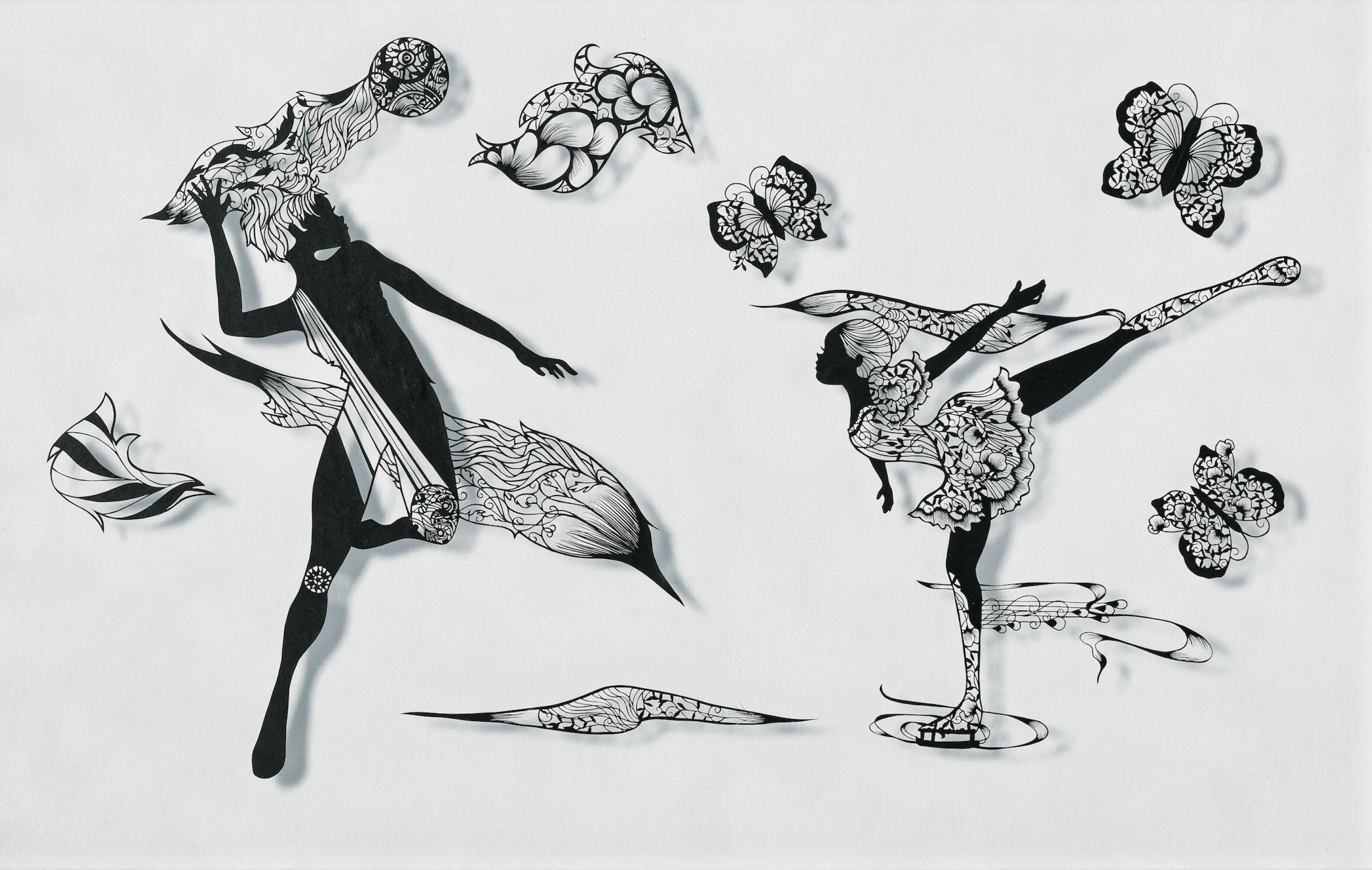細かいだけじゃない。そごう美術館で7名の作家による流麗な切り絵の世界を堪能|画像ギャラリー 7/7|美術手帖