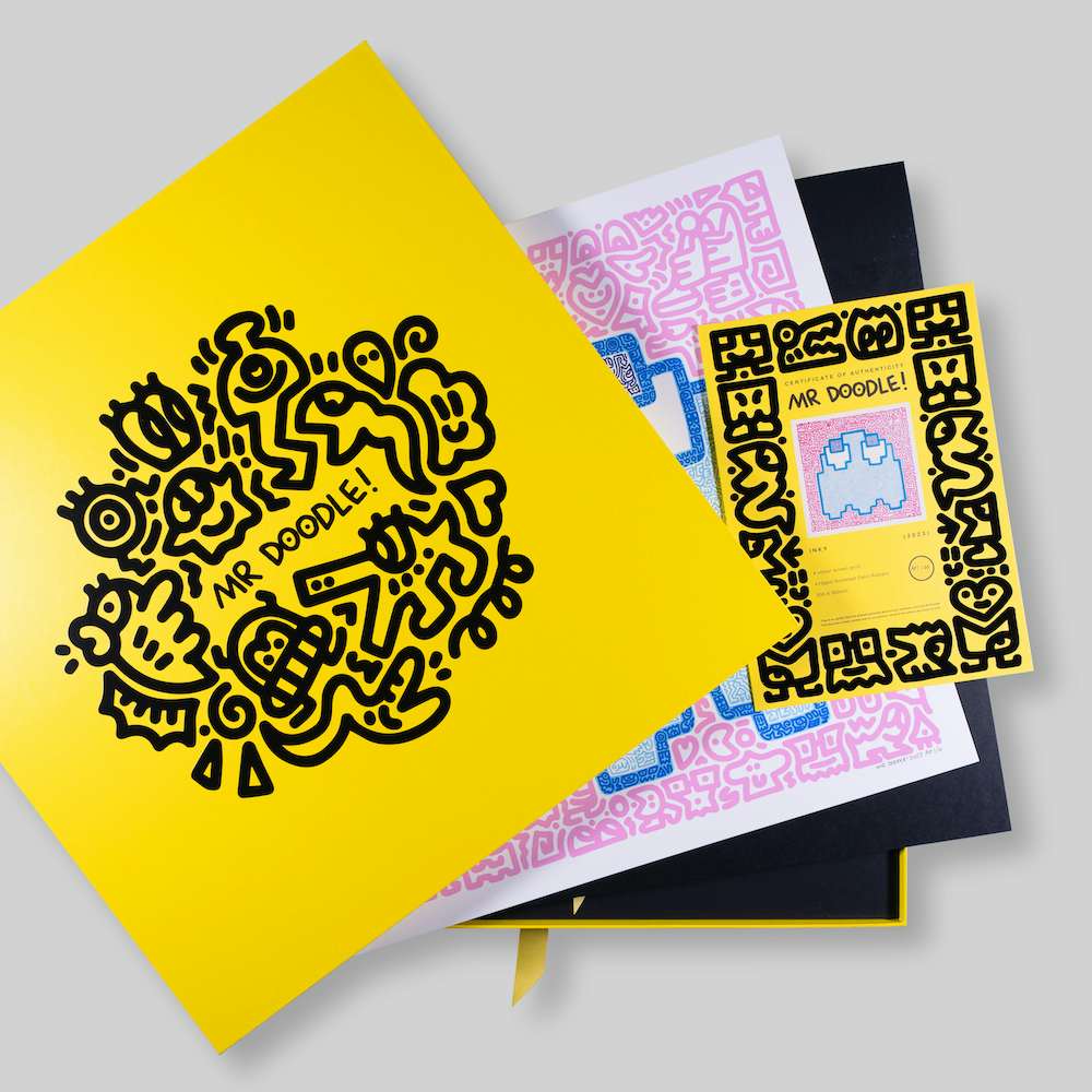 PAC-MAN」と公式コラボ。Mr Doodleの個展がTHE ANZAI GALLERYで