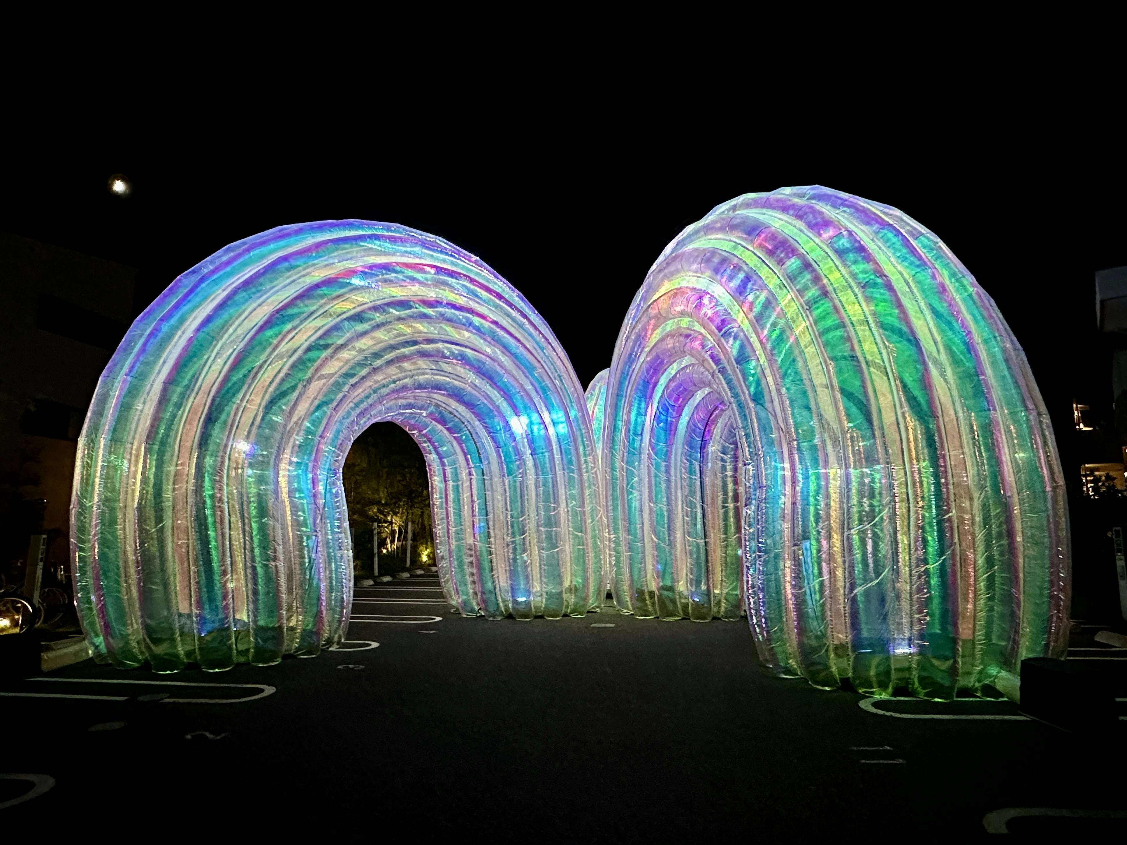 どんぐりアート♡ 紫陽花オブジェ　2025年度南国オブジェ♡ ムーンアートナイト下北沢2024」開幕レポート。シモキタにアート