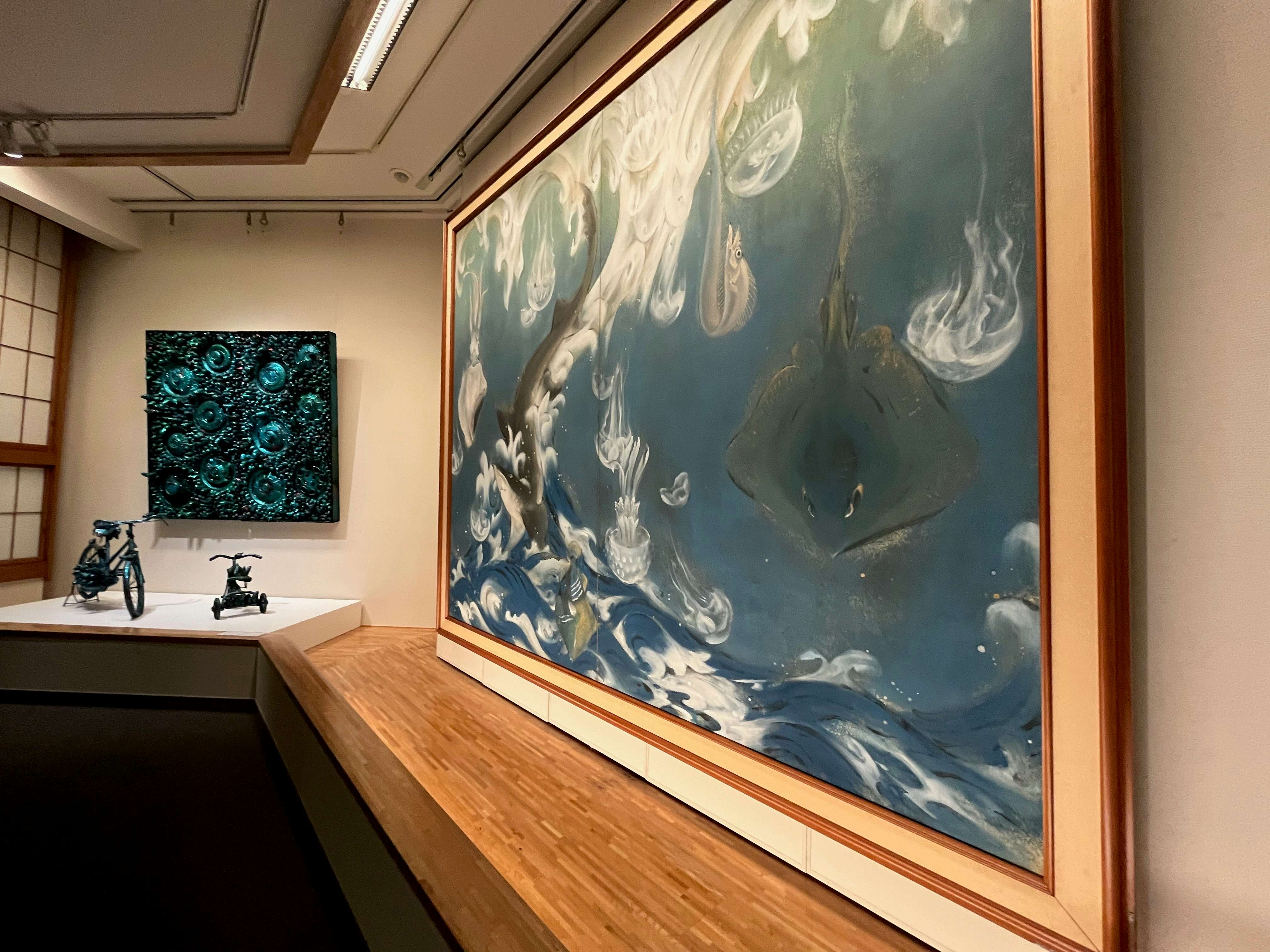 川端龍子、賭博者、希少大判画集画より、新品高級額装付 （現代