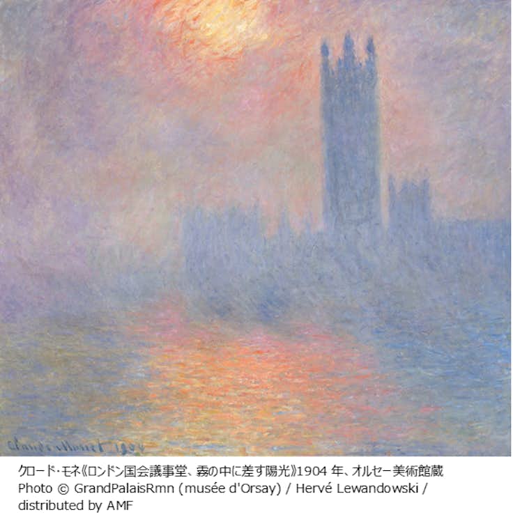 港の風景画。モネ作 田園風景の中の列車 クロード・モネ（1840-1926）の絵画 1870年
