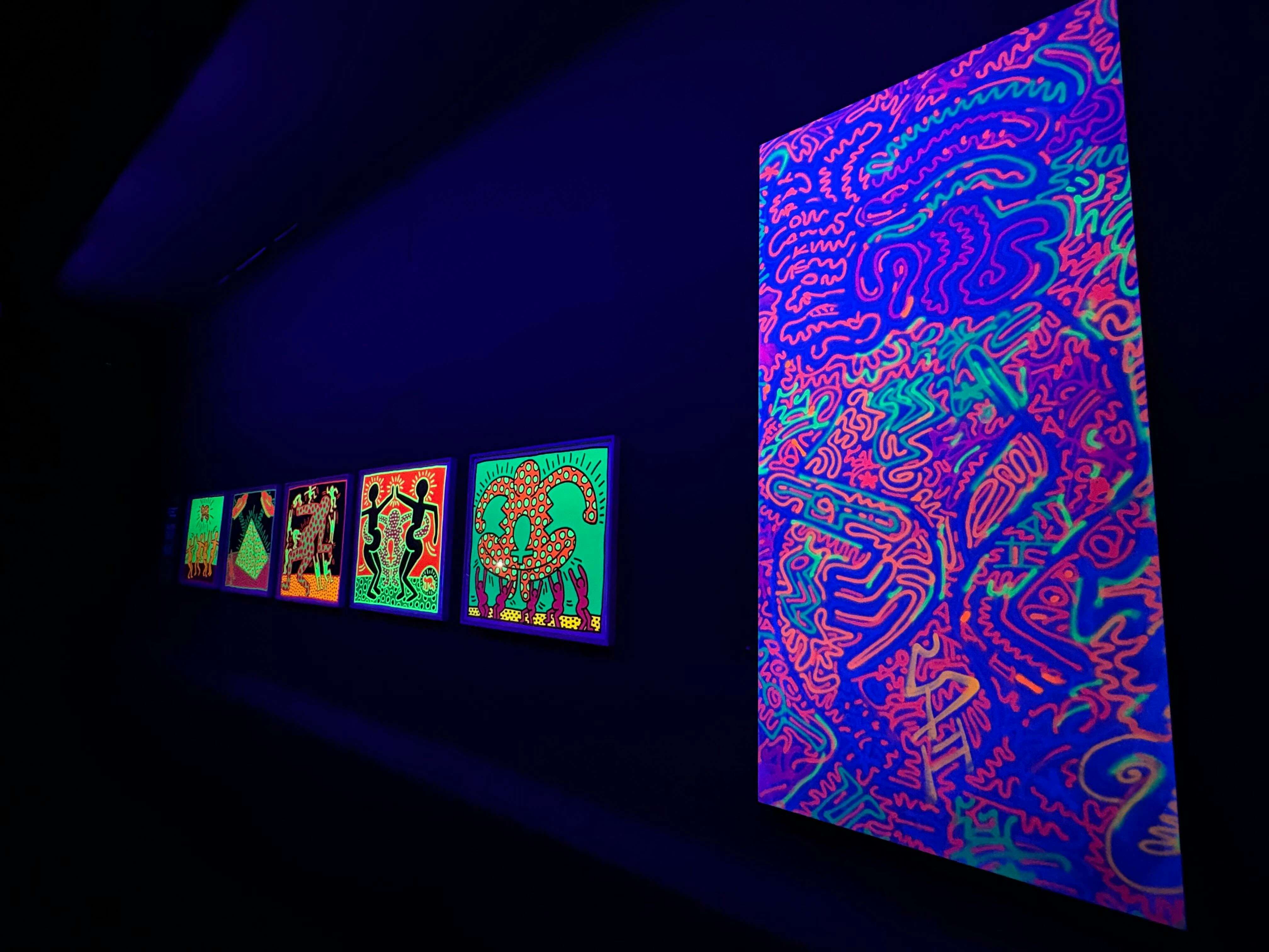 【模写】肉筆原画 サインあり 額付き キース・ヘリング KEITH HARING 模写 肉筆 原画 サインあり 額付き キース ヘリング KEITH