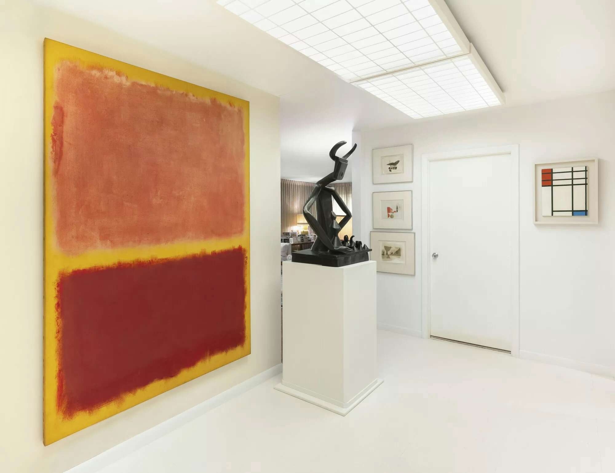 ルイス・エルシミアス、ニューヨークの屋根、希少画集画、新品額装付 ルイス・エルシミアス、ニューヨークの屋根、希少画集画、新品