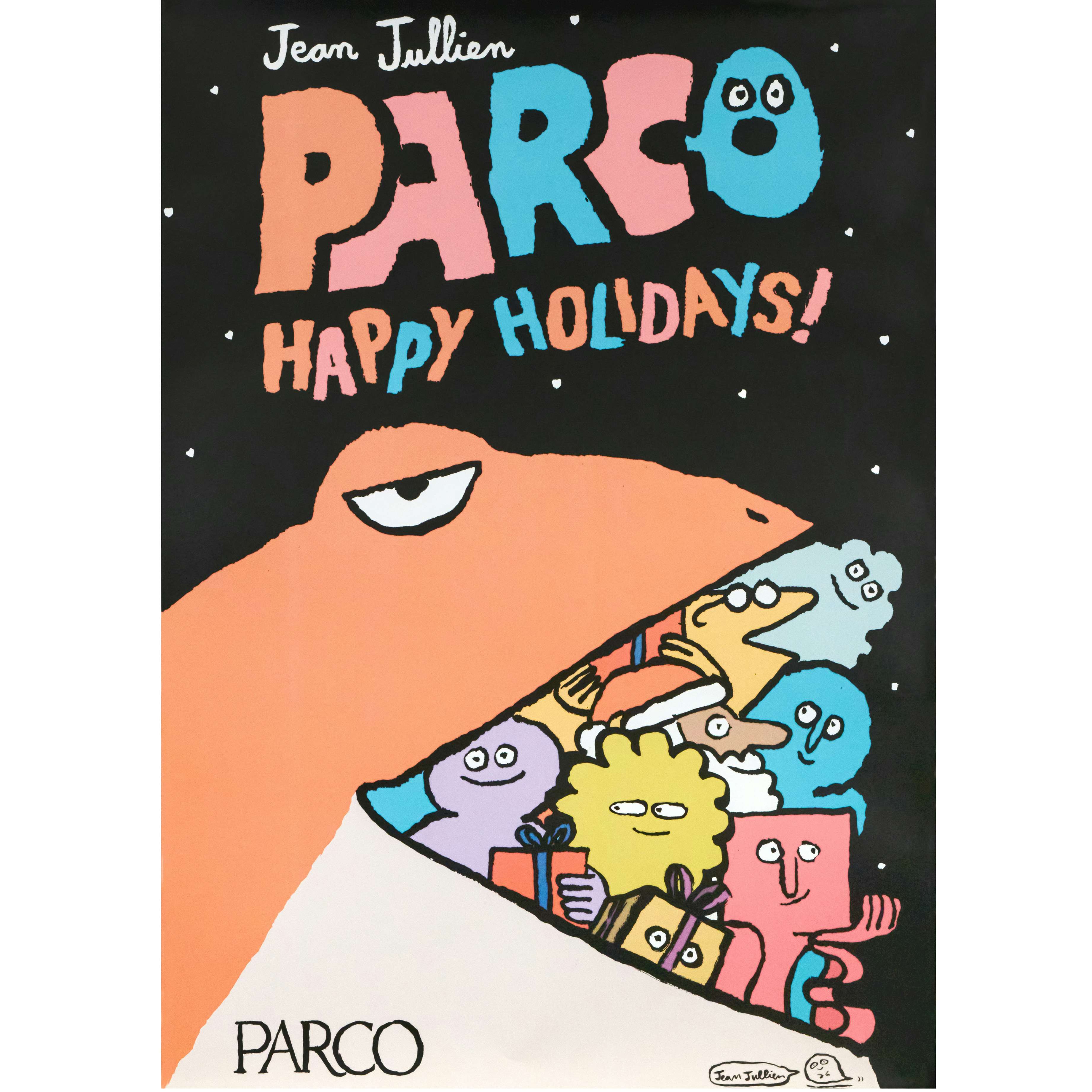 ジャン・ジュリアンによるアートが彩る「PARCO HAPPY HOLIDAYS