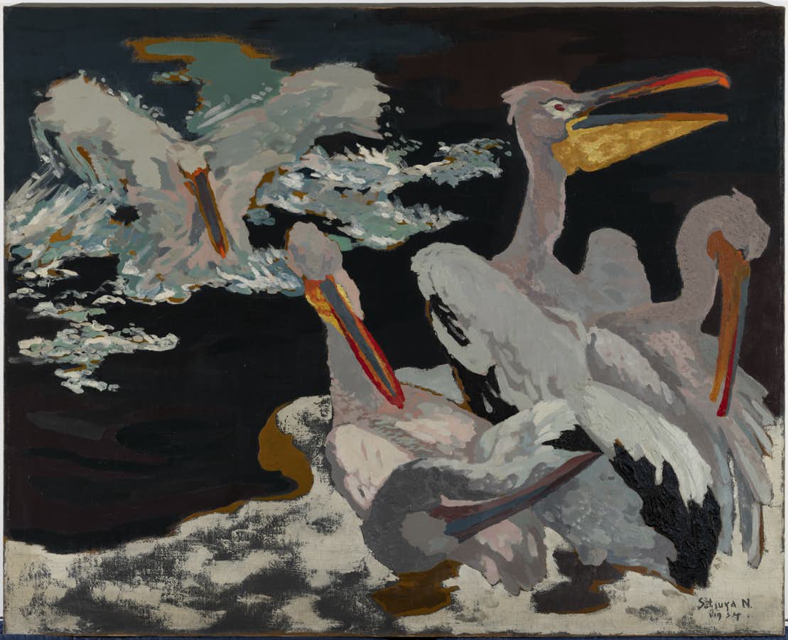 「横たわる裸婦」（未来絵画） 乳白色の裸婦」生み出した画家の実像に迫る 「没後50年 藤田嗣治展