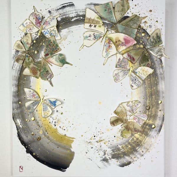 ギャラリー上田より、輝きを楽しむ水墨画を描く蓮水の個展出品作